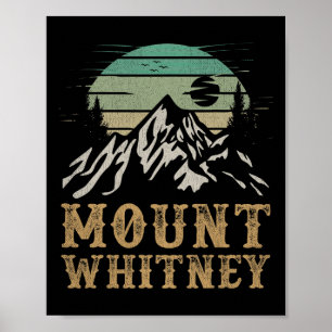 Poster Mercadorias do Parque Nacional Monte Whitney Trilh