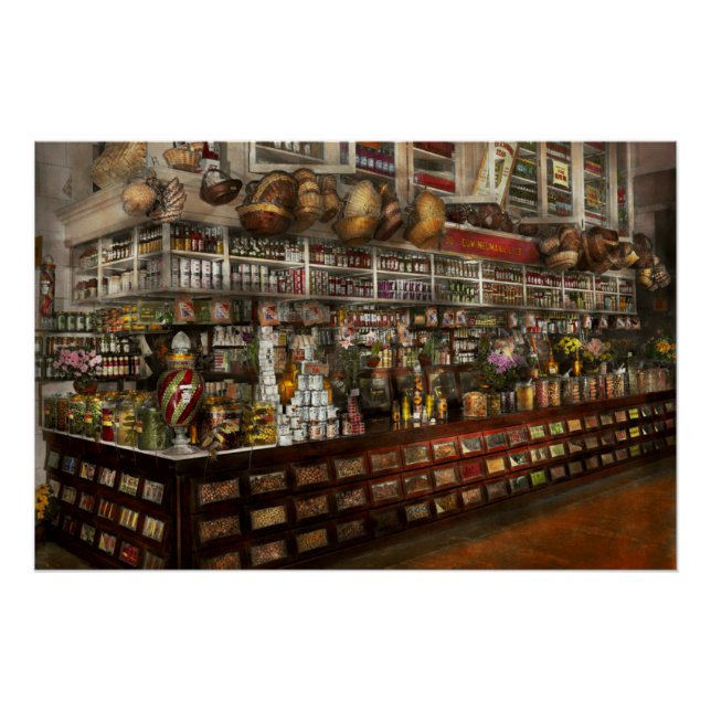 Pôster Mercearia - Edward Neumann - Os mantimentos 1905 (Frente)