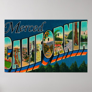 Poster Merced, Califórnia - grandes cenas da letra