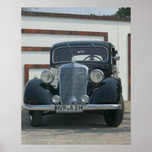 Pôster mercedes antigo