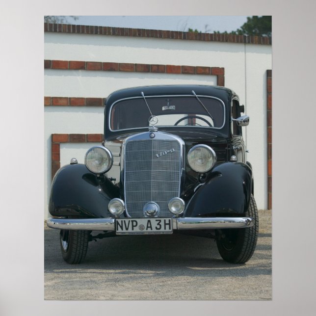 Pôster mercedes antigo (Frente)