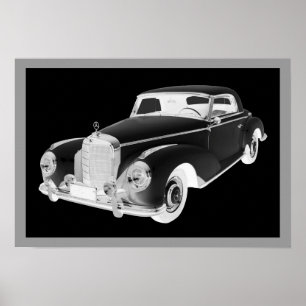 Poster Mercedes Benz 300 Carros De Luxo
