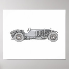Pôster Mercedes-Benz SSK 1928