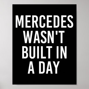 Poster Mercedes não foi construído em um dia, nome de ani
