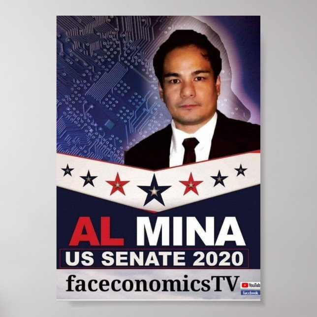 Poster Merchandise do Senado Al Mina dos EUA (Frente)