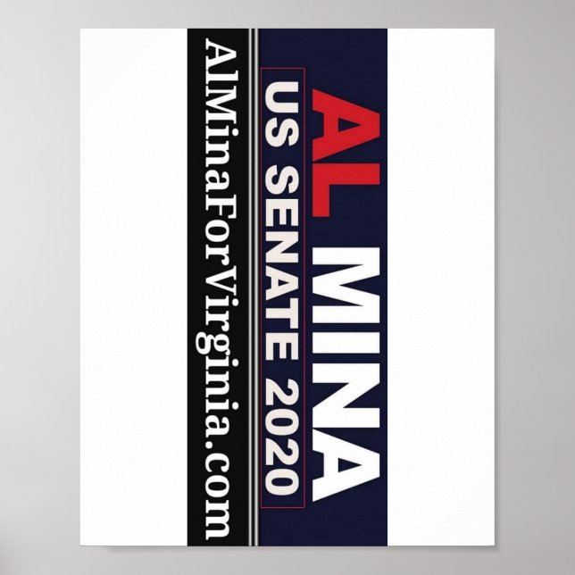 Poster Merchandise do Senado Al Mina dos EUA (Frente)