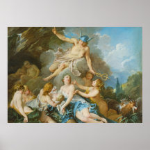 Mercúrio confiando a criança Baccus às Ninfas