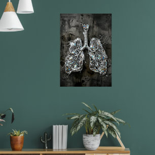 Poster Mercury Anatomy Crystal Lungs Fine Art Print Hum