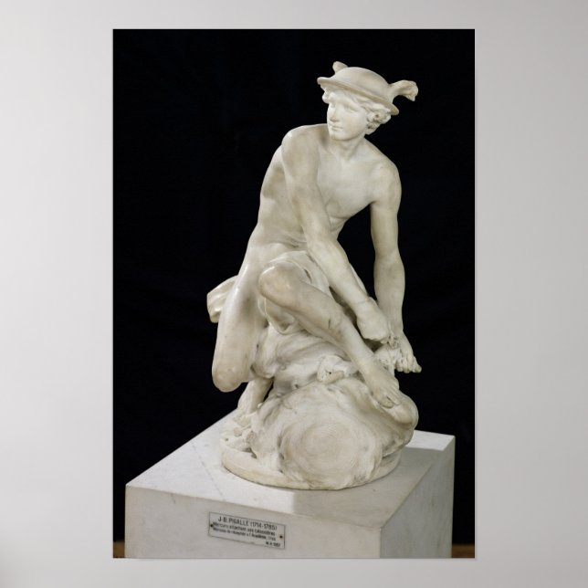 Pôster Mercury Anexando suas Sandálias, 1744 (Frente)