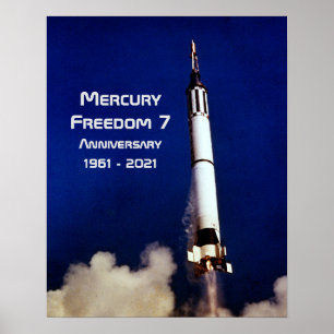 Poster Mercury Freedom 7 - 60º aniversário