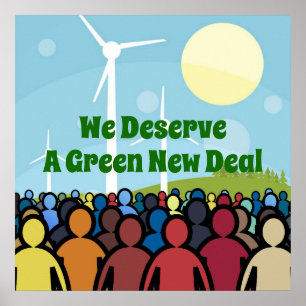 Poster Merecemos um Novo Acordo Verde