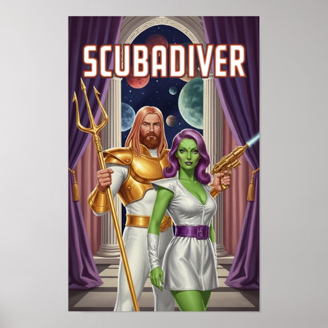 Poster Mergulhador (Frente)