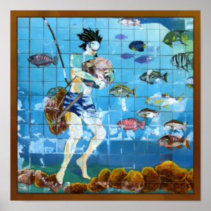 Pôster Mergulhador da esponja