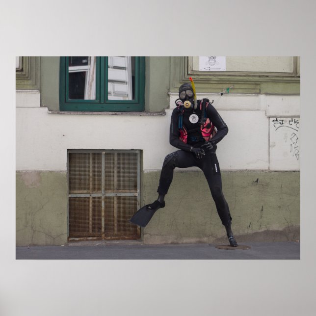 Pôster Mergulhador Seco (Frente)