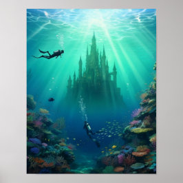 Poster Mergulhadores encontram um castelo abandonado