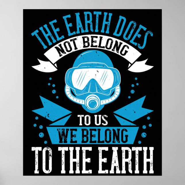 Poster Mergulho - A Terra Não Nos Pertence (Frente)