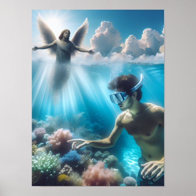 Poster Mergulho celestial (Frente)