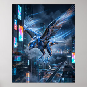 Poster Mergulho do Falcão de Cobalto