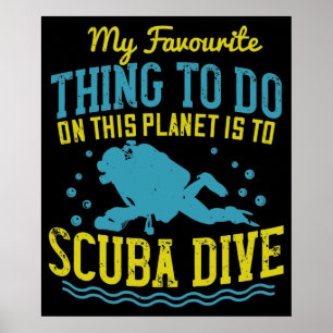 Poster Mergulho - Minha Coisa Favorita É Mergulho