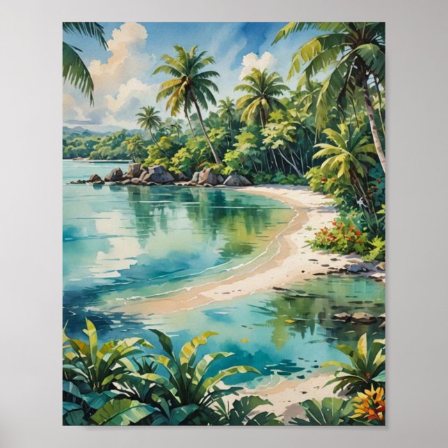 Poster Mergulho na costa (Frente)