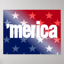 poster Merica 11"x8,5"