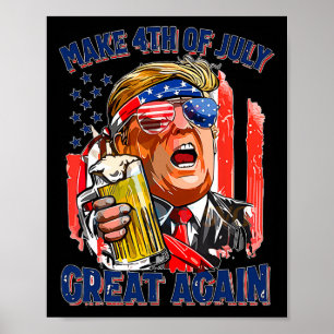 Poster Merica Faz Excelente De 4 De Julho Novamente Os Ho