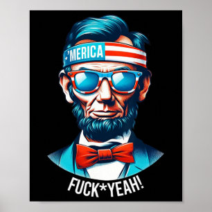 Poster Merica Sim Abraham Lincoln 4 De Julho