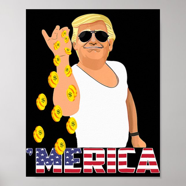 Poster Merica Trump Outfits (Frente)