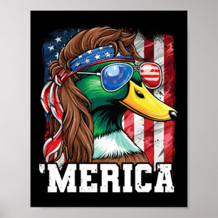 Poster Merica Usa Bandeira Americana Patriótica 4 De Julh