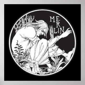 Pôster Merlin Aubrey Beardsley