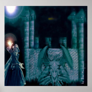 Poster Merlin e o Dragão