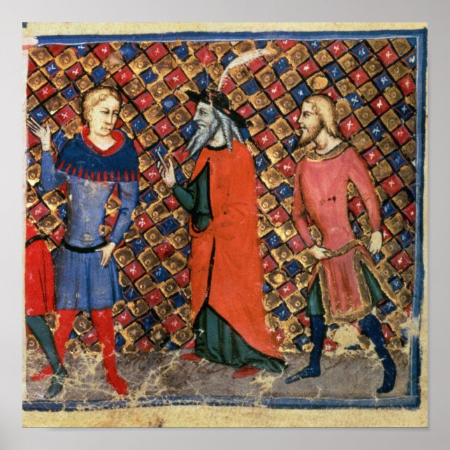 Poster Merlin tutoring Arthur (Frente)