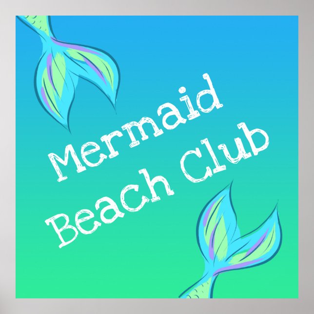 Poster Mermaid Beach Club (Frente)