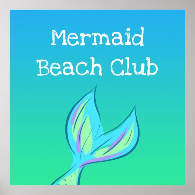 Poster Mermaid Beach Club (Frente)
