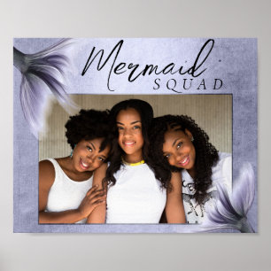 Poster Mermaid Crew   Foto de amigos quic roxos de Lavand