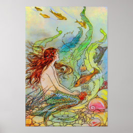 Poster Mermaid Fairy Tale por Elenore Abbott
