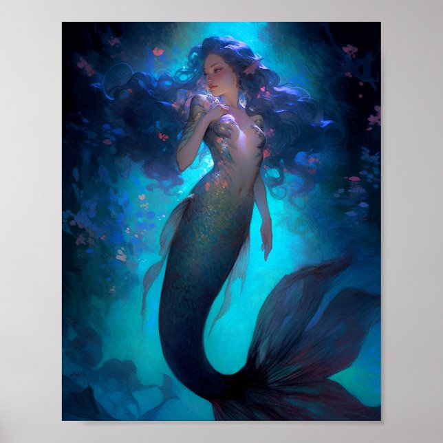 Poster Mermaid Fantasy Art (Frente)