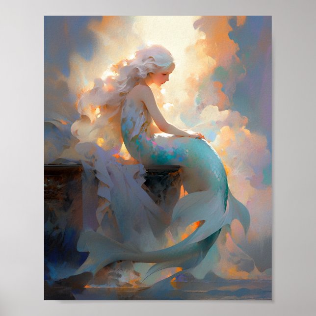 Poster Mermaid Fantasy Art (Frente)