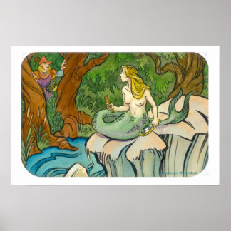 Poster Mermaid Lorelei e Príncipe Encantado