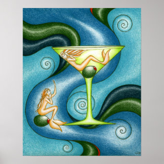 Pôster Mermaid Martini