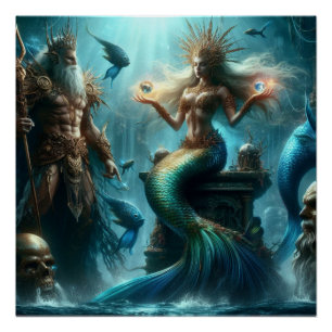 Pôster Mermaid Poseidon