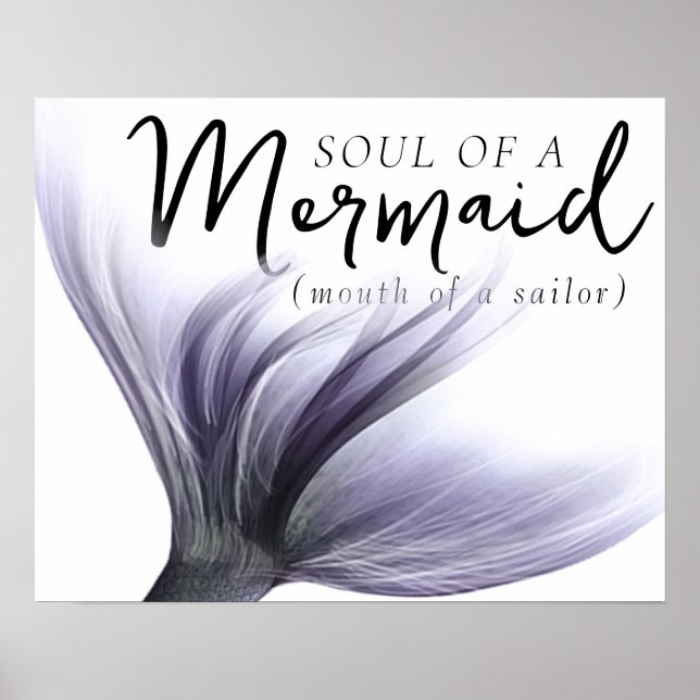 Poster MermaidLife Sailor Mouth Sereid Soul | LILA (Frente)