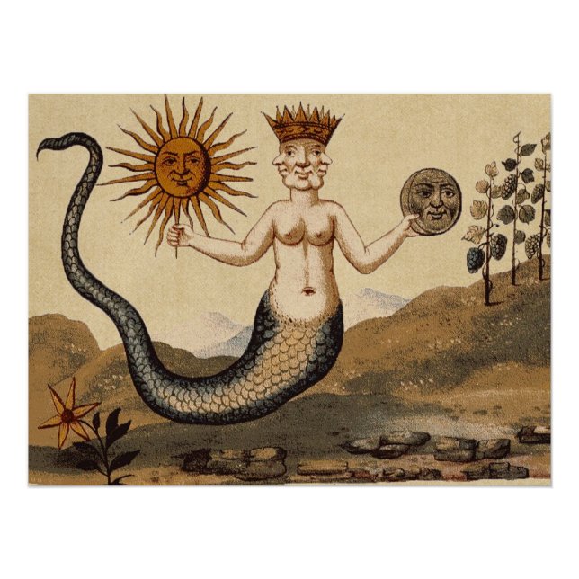 Pôster Merman Sun e Moon - Símbolo Perfeito (Frente)