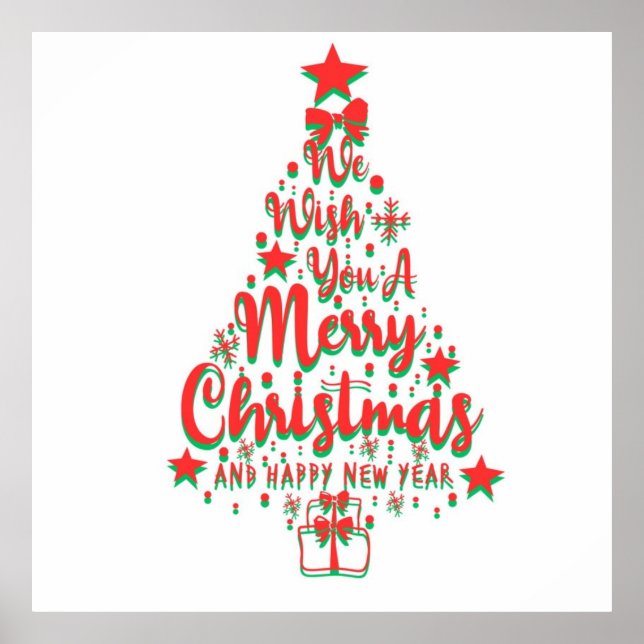 Poster merry christmas (Frente)