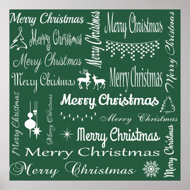 Pôster Merry Christmas (Frente)