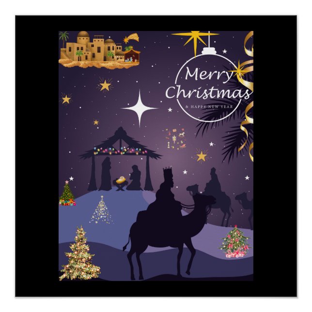 Pôster Merry Christmas.  (Frente)