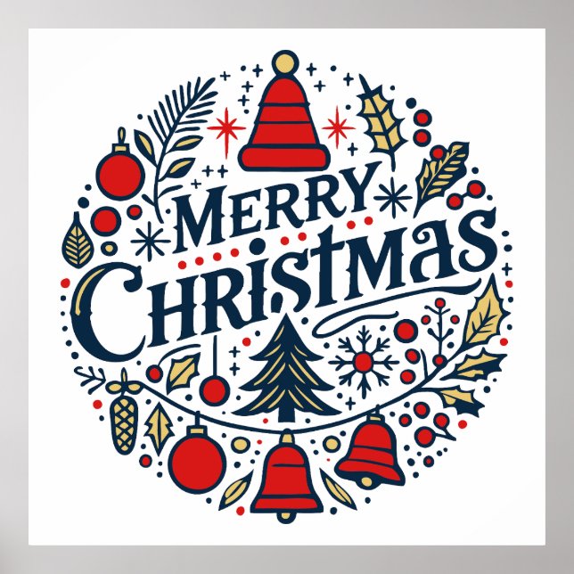 Poster Merry Christmas 3 (Frente)