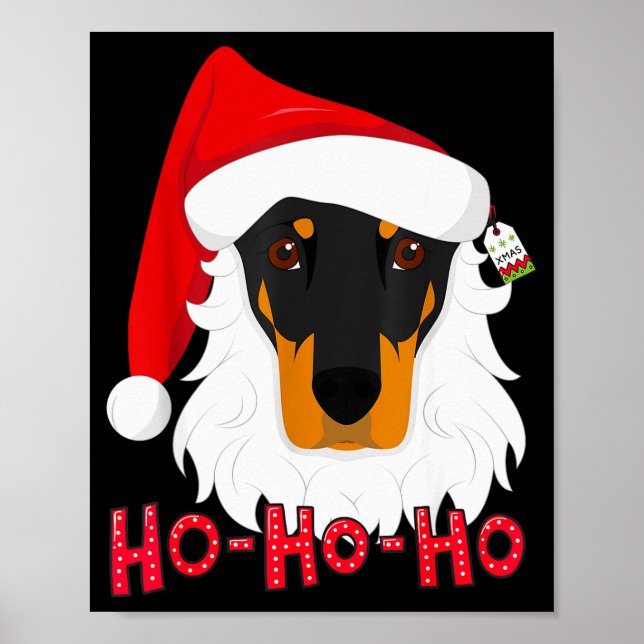 Poster Merry Christmas Doberman Dog Tshir Xmast  (Frente)