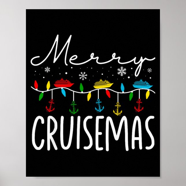 Poster Merry Cruisemas Christmas Family Cruisin Funny Cru (Frente)