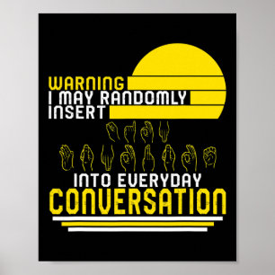 Poster Mês da Consciência Asl Inserir Aleatoriamente Comm